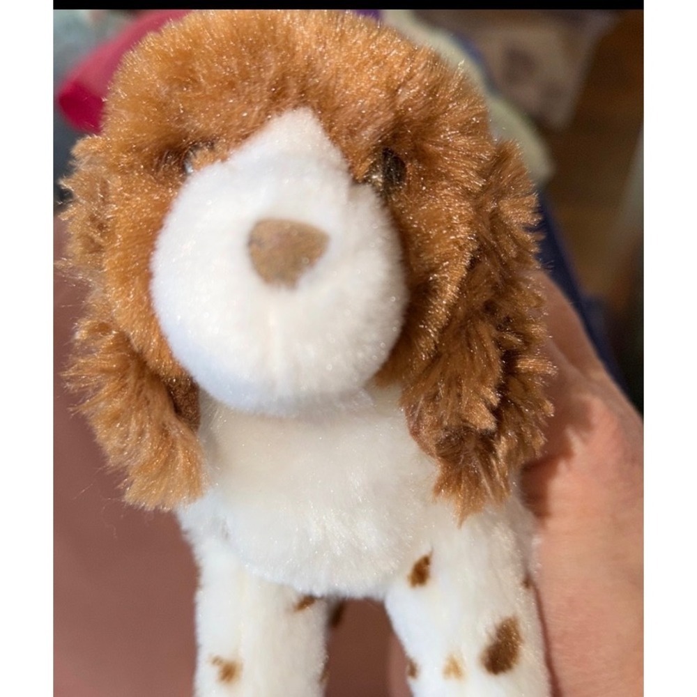 Douglas Plush‎ Dog Springer Spaniel Toy Brown White Spots Puppy Flair EUC